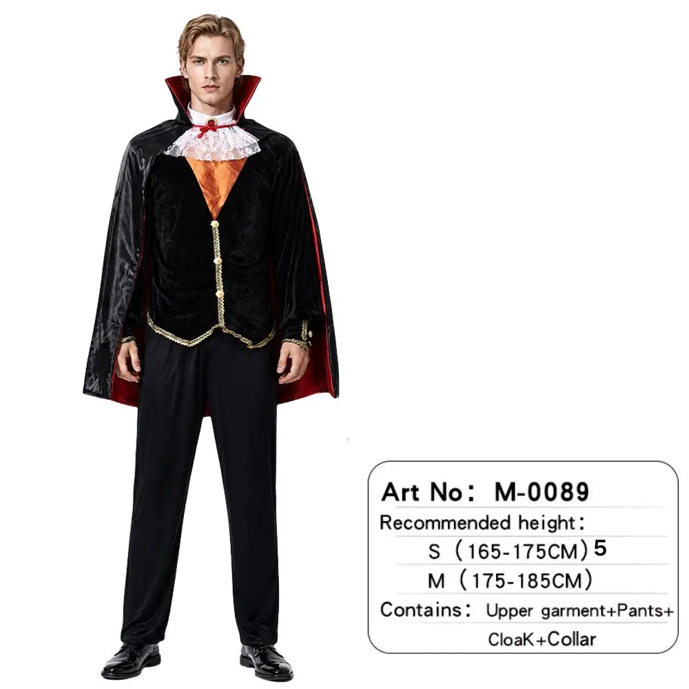 Costume Vampire Gentleman Homme – Ensemble avec Cape – vue 10