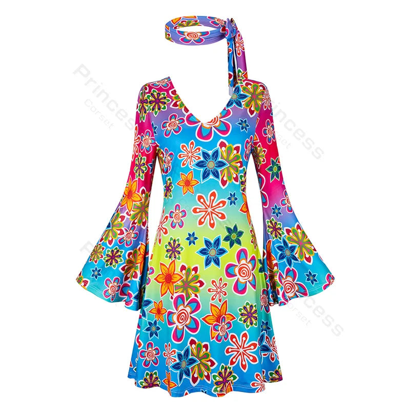 Robe Disco Années 70 Sexy avec Bandeau – vue 14