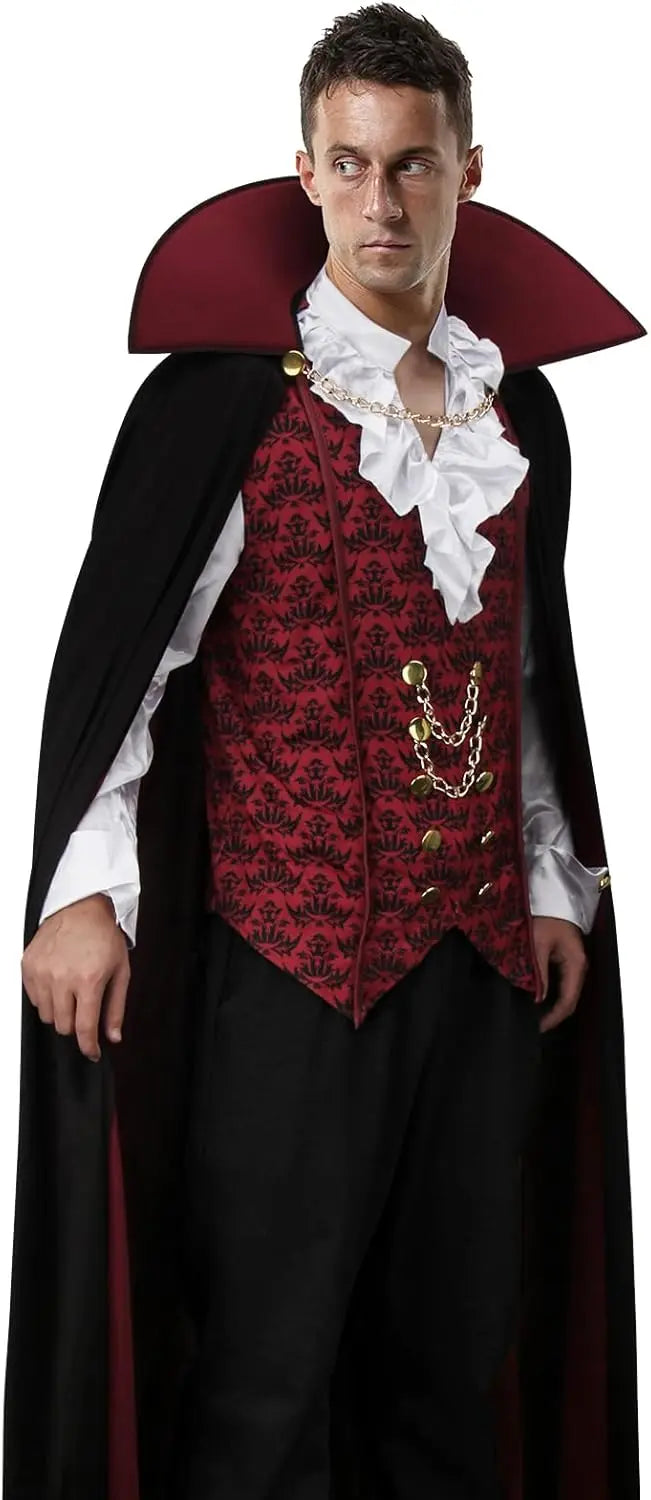 Déguisement Vampire Diable Homme avec Cape – vue 4