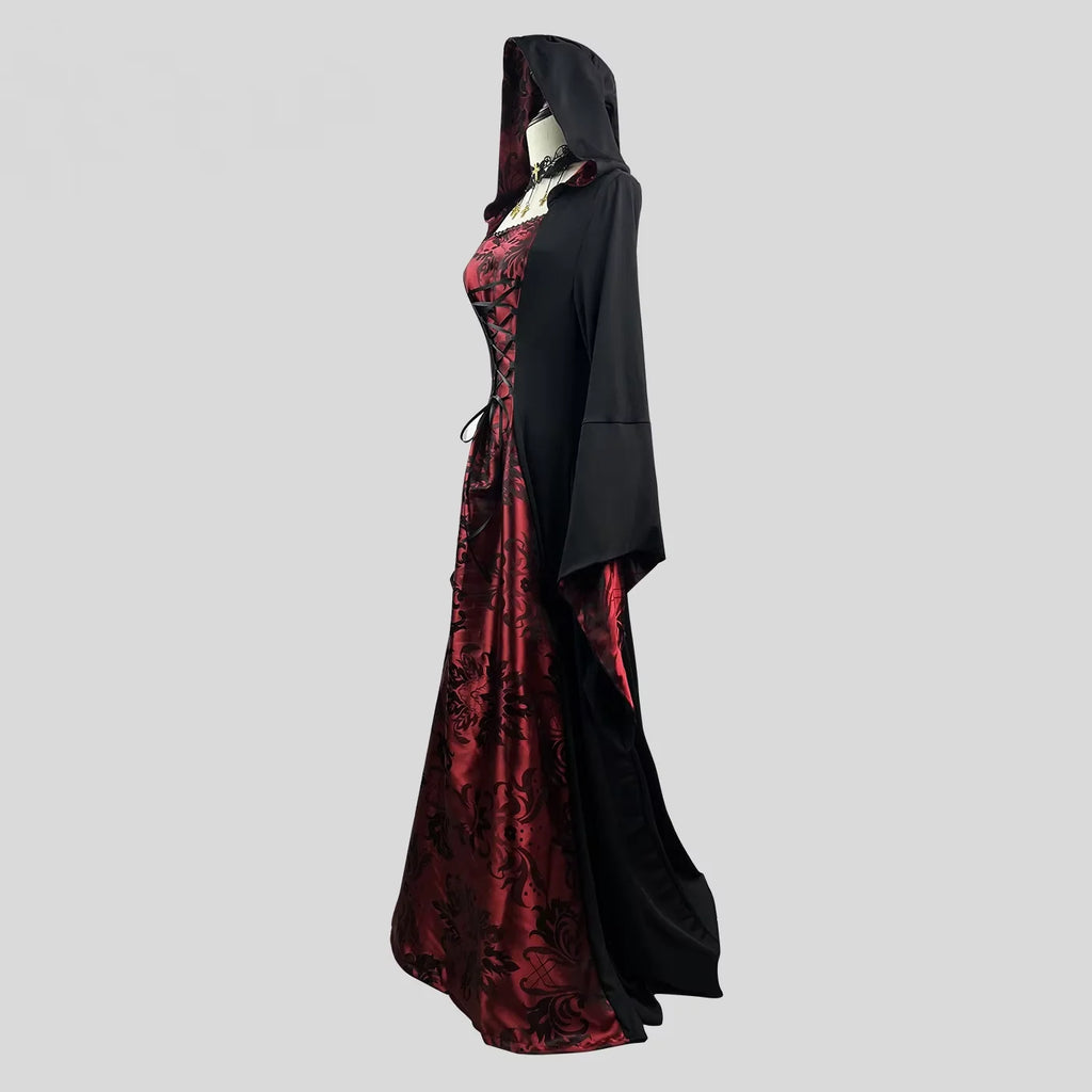 Robe Vampire Gothique à Capuche – vue 3