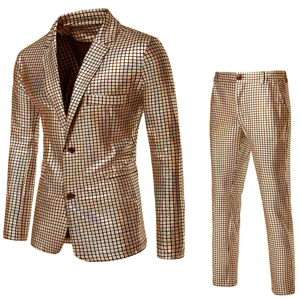 Combinaison Paillettes Disco Homme – vue 6