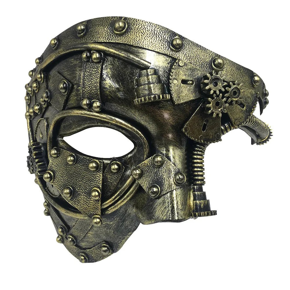 Demi-Masque Fantôme Steampunk Homme – vue 8