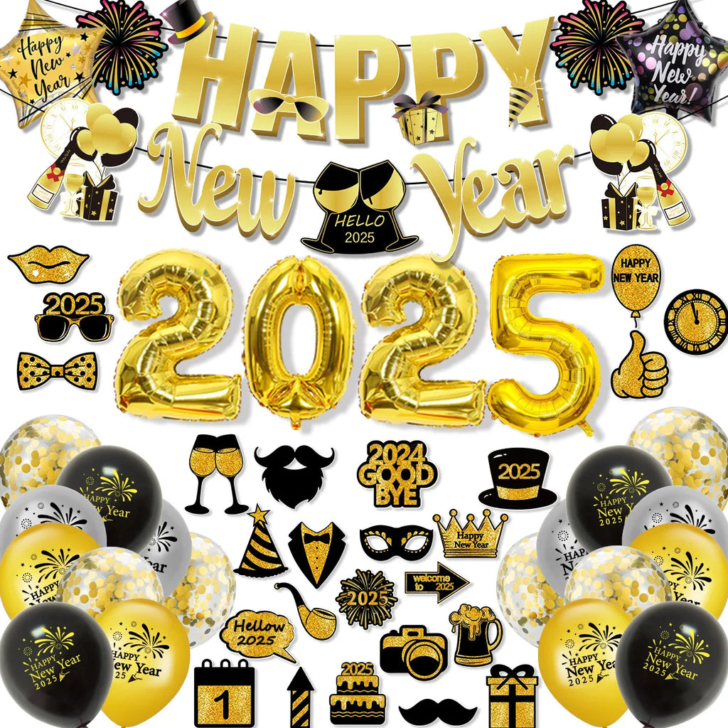 Kit Banderole et Ballons pour Nouvel An – vue 3