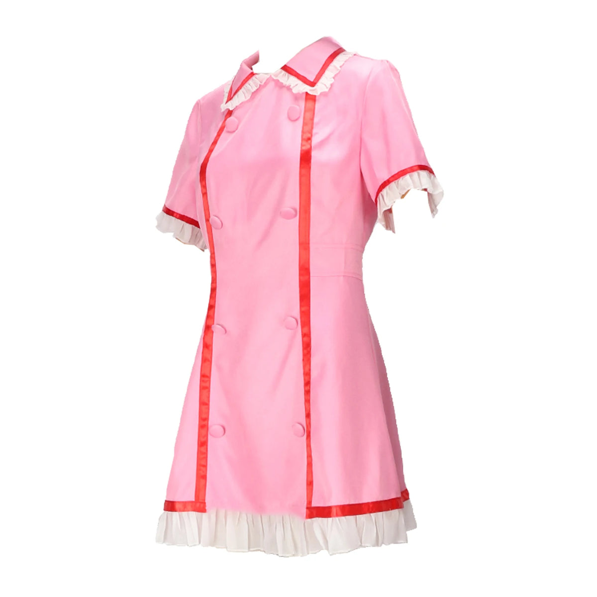 Robe d'Infirmière Rose avec Coiffe – vue 3