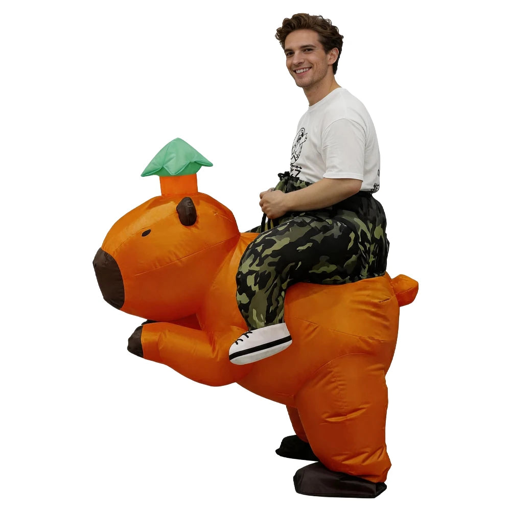 Déguisement Gonflable Capybara à Chevaucher – vue 4
