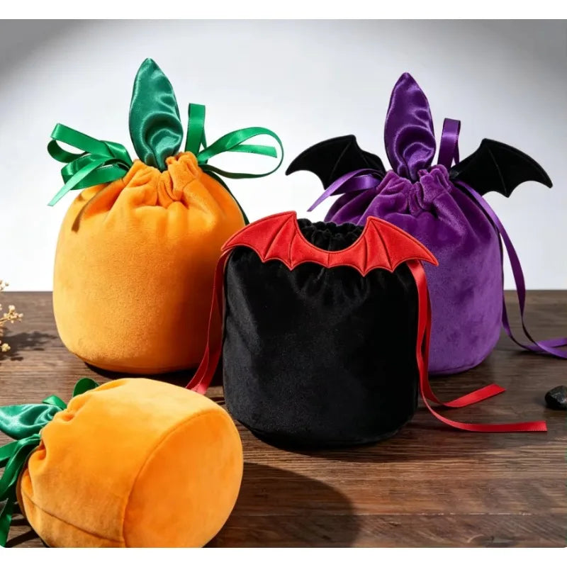 Sacs à Bonbons Chauve-Souris et Citrouille Halloween