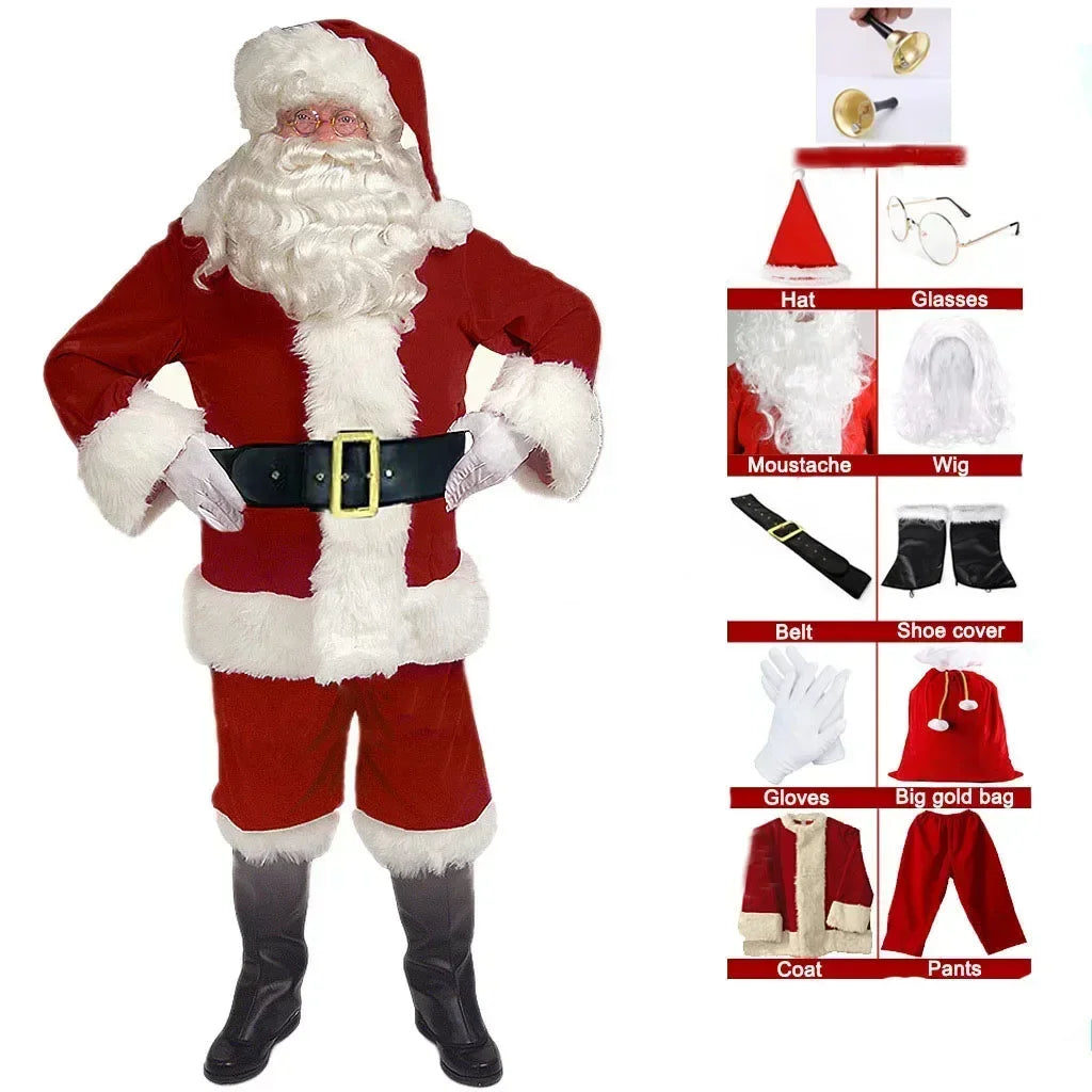 Costume Père Noël Deluxe Homme – vue 7