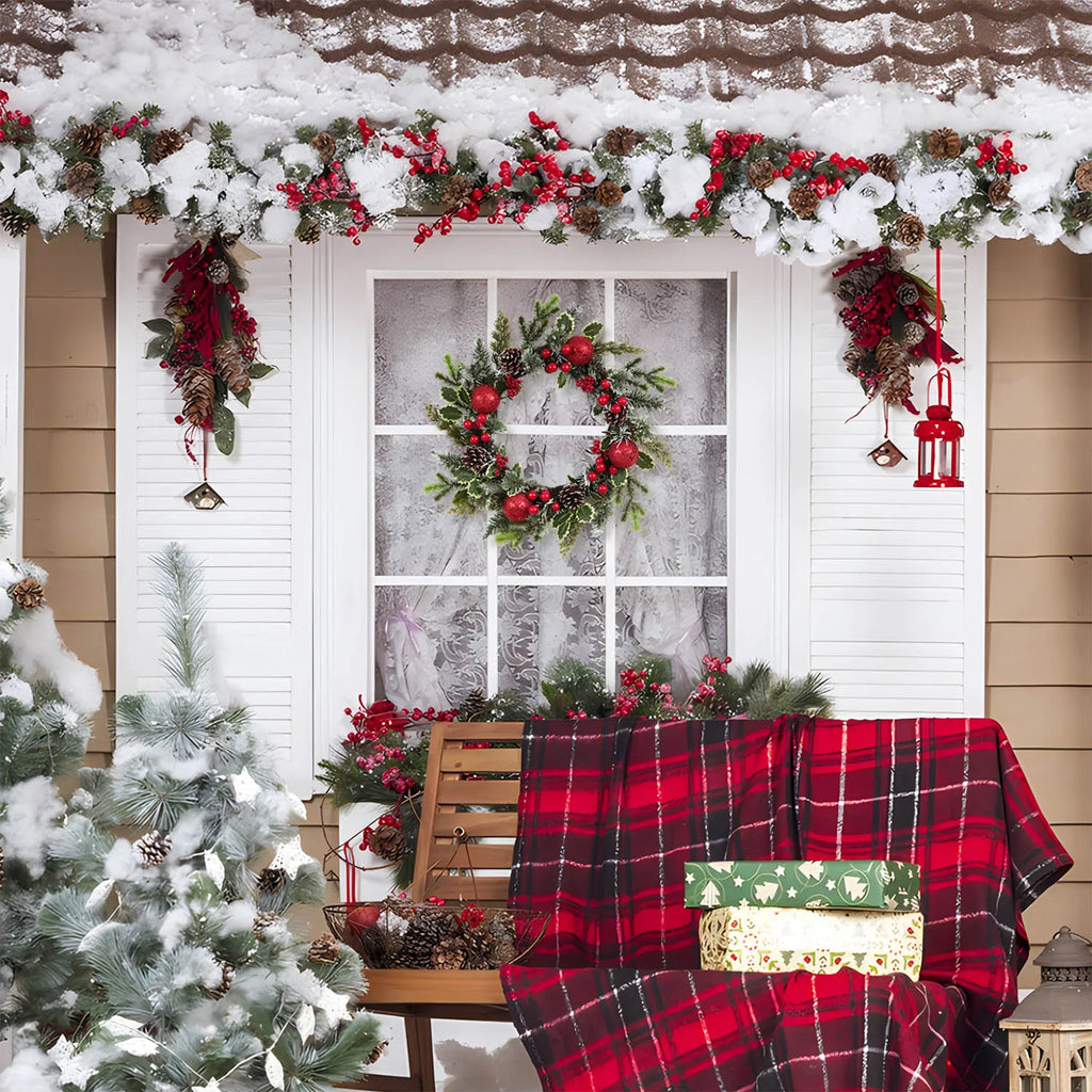 Couronne de Noël en paille tressée – vue 2