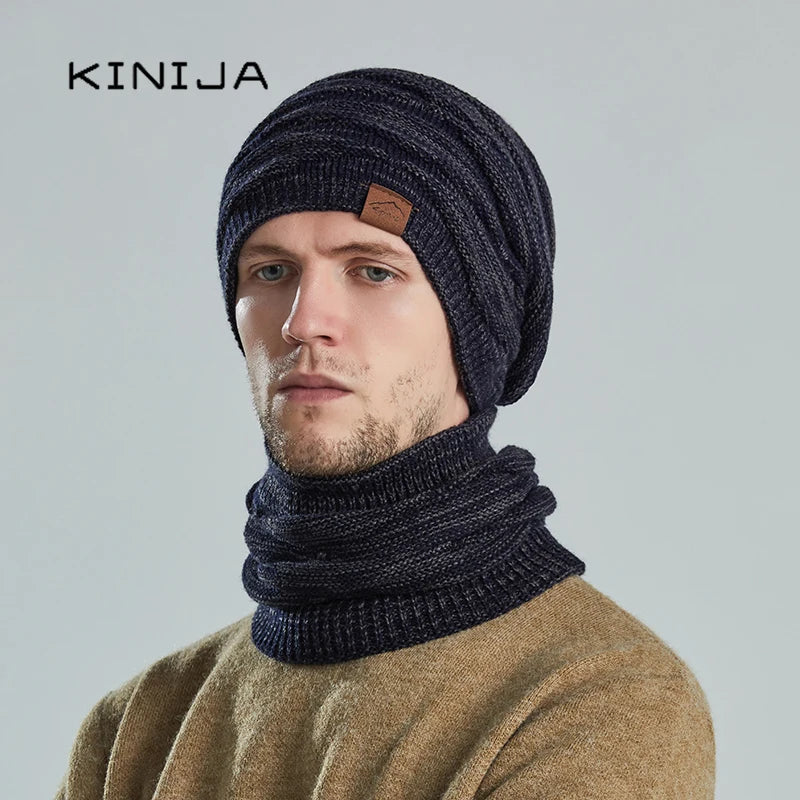 Ensemble Bonnet et Écharpe Tricoté - Hiver Chaud – vue 5