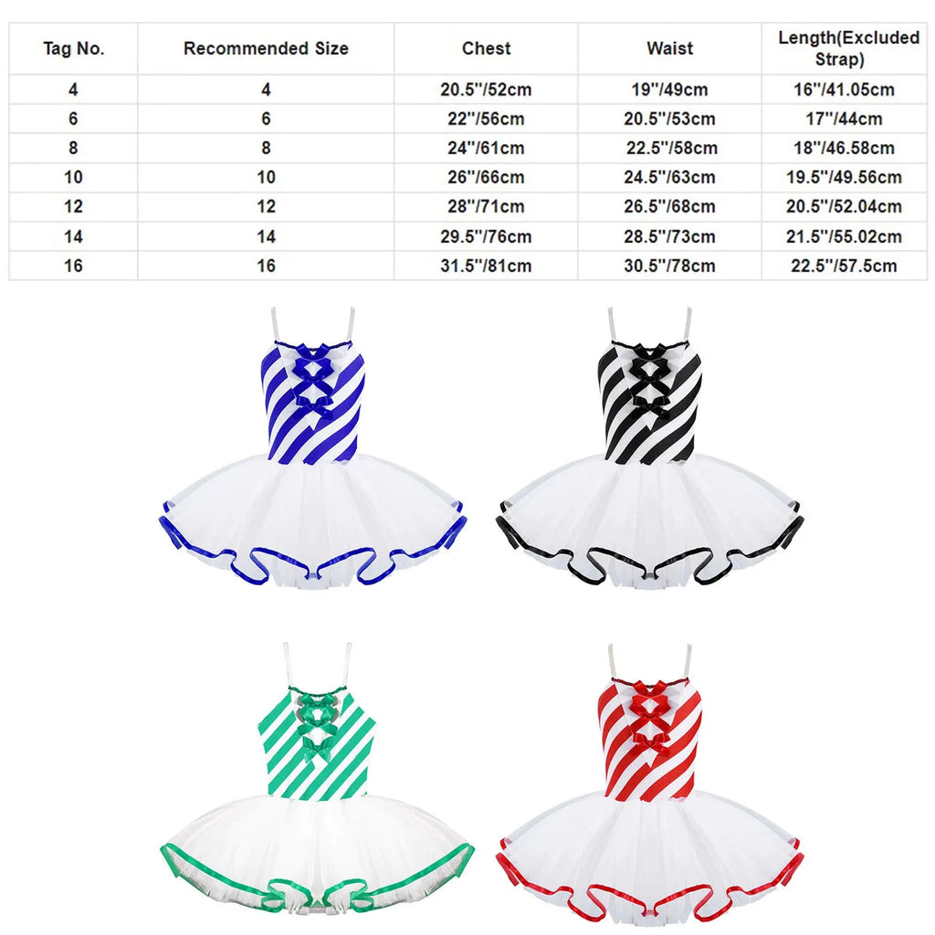 Robe Tutu Mère Noël Sucre d'Orge Fille – vue 6