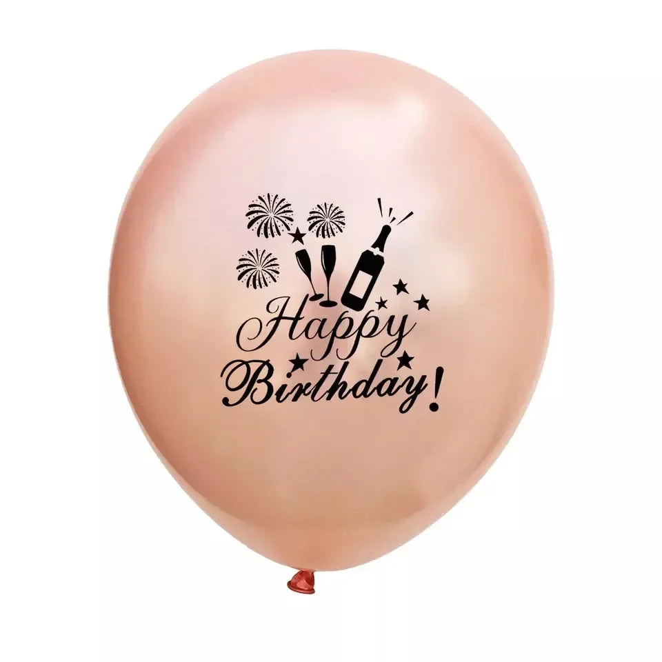 Lot de 15 Ballons Latex Or, Argent et Confettis – vue 35