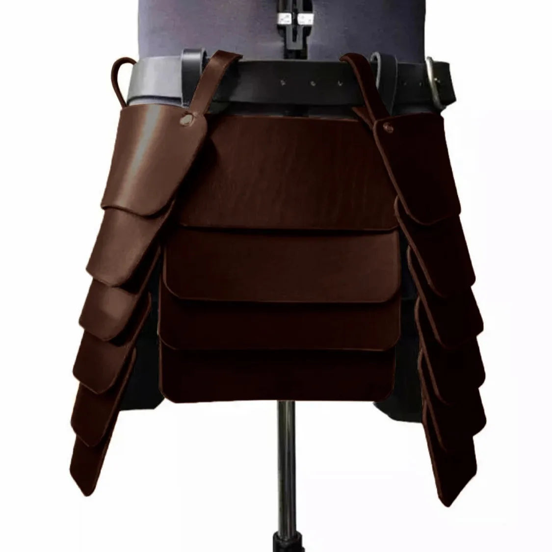 Jupe d'Armure Viking en Simili-Cuir – Tassettes – vue 7