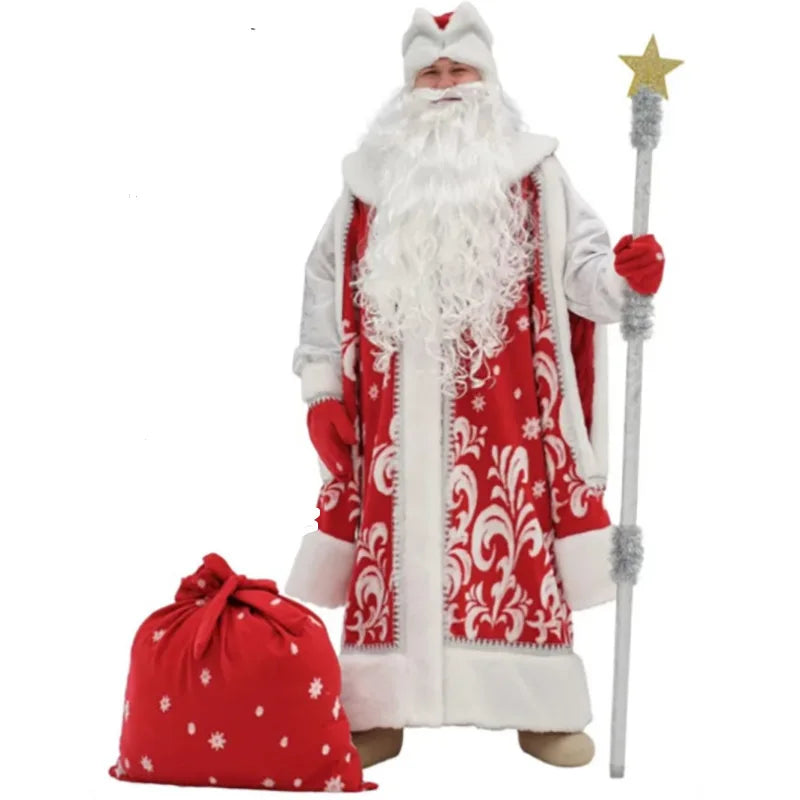 Costume de Père Noël Rouge ou Bleu – Ensemble Complet – vue 5