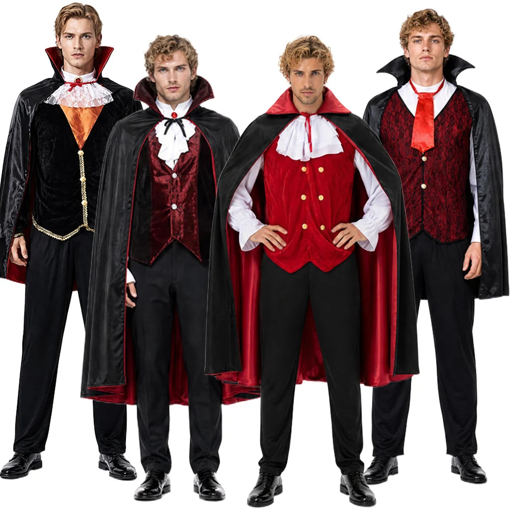 Costume Vampire Gentleman Homme – Ensemble avec Cape