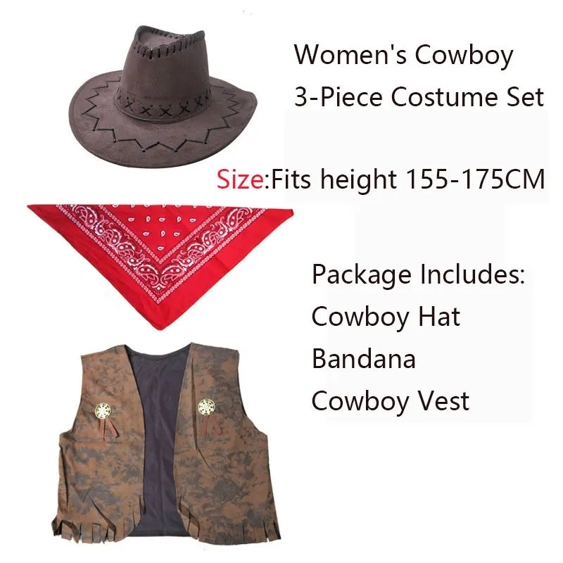Kit Duo Déguisement Cowboy et Cowgirl – vue 9