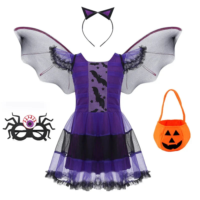 Déguisement Vampire Fille – Robe Tutu Longue Gothique – vue 9