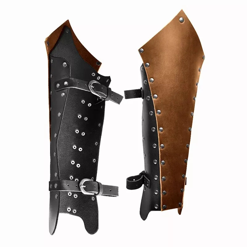 Jambières Chevalier Viking en Simili Cuir – vue 3