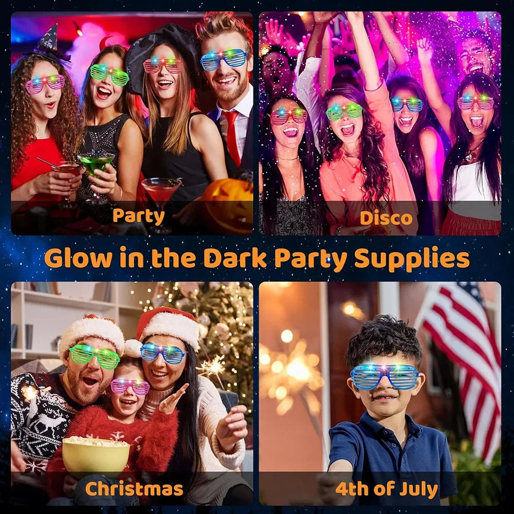 Lunettes LED Lumineuses de Fête – vue 6