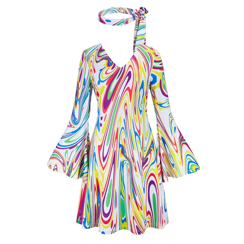 Robe Disco Années 70 Sexy avec Bandeau – vue 20