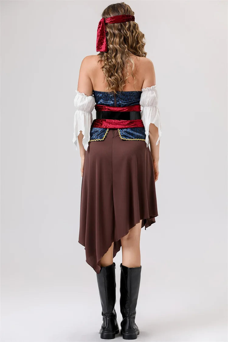 Déguisement Pirate pour Femme — Ensemble Haut et Jupe – vue 7