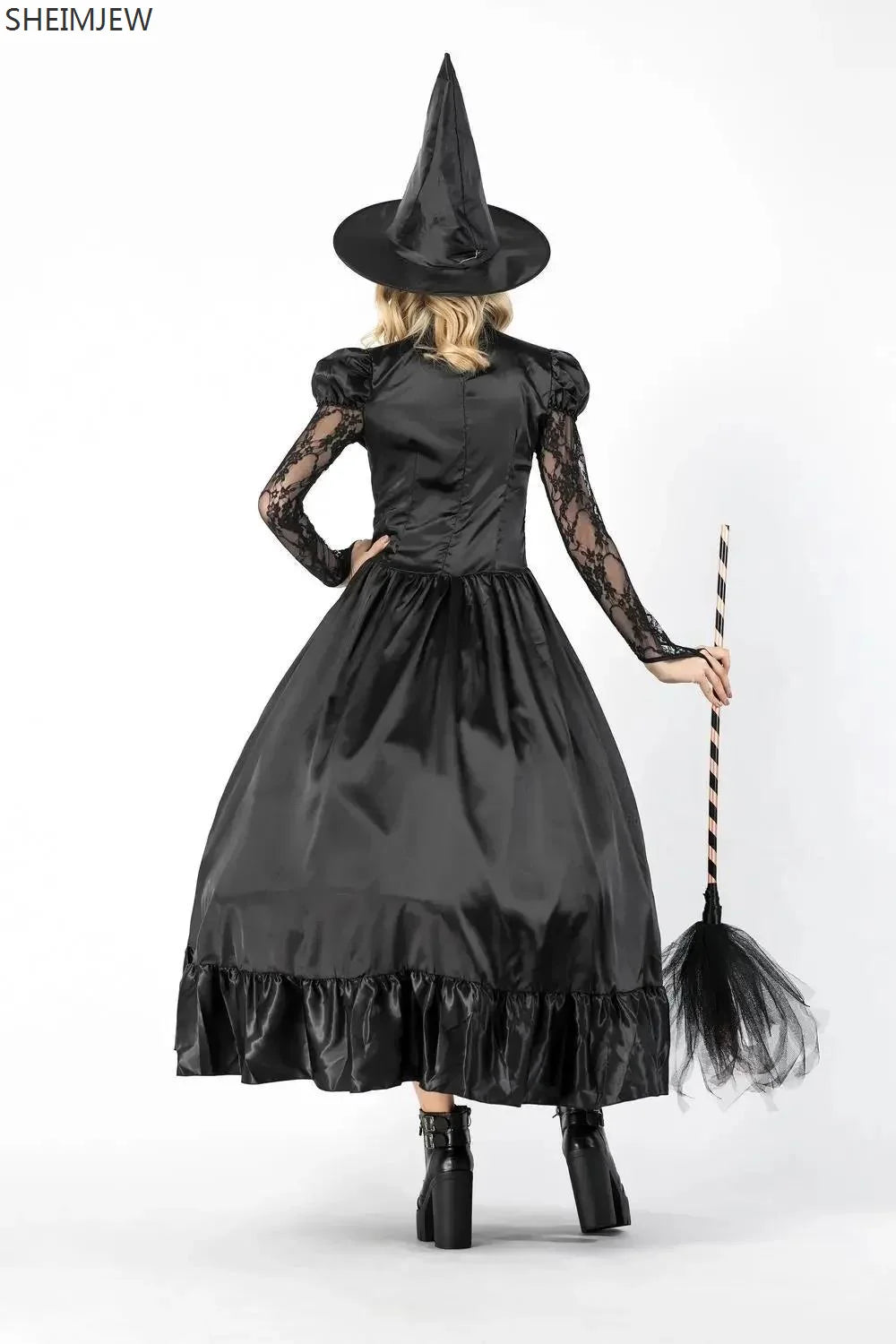Robe Sorcière en Dentelle Sexy – vue 4