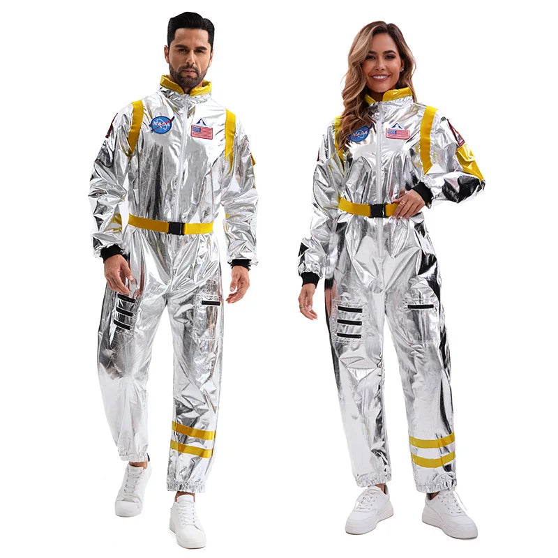 Déguisement Astronaute Adulte — Combinaison Argentée et Lunettes – vue 7
