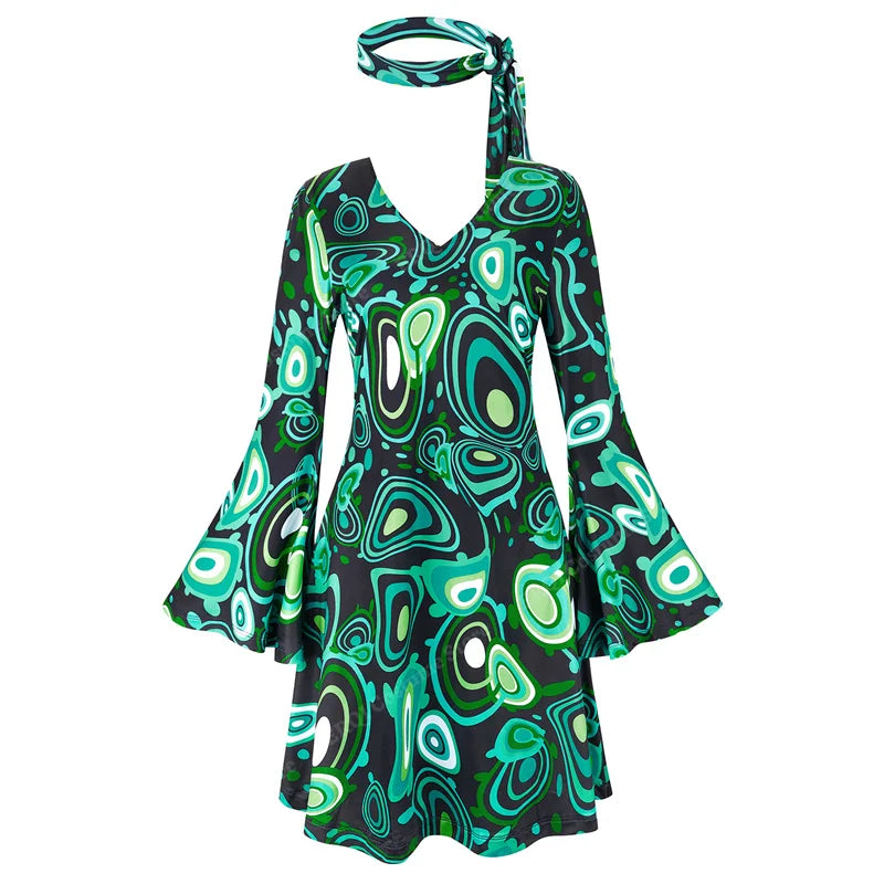 Robe Disco Années 70 Sexy avec Bandeau – vue 17