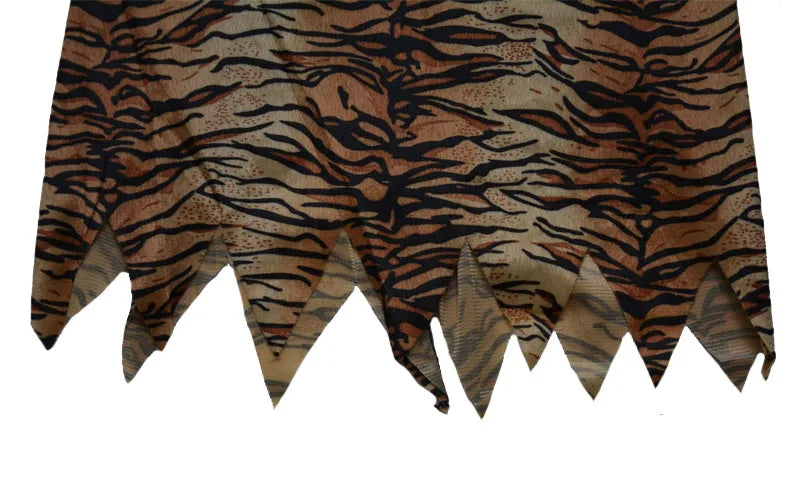 Déguisement Sauvage Préhistorique Sexy Imprimé Tigre – vue 4
