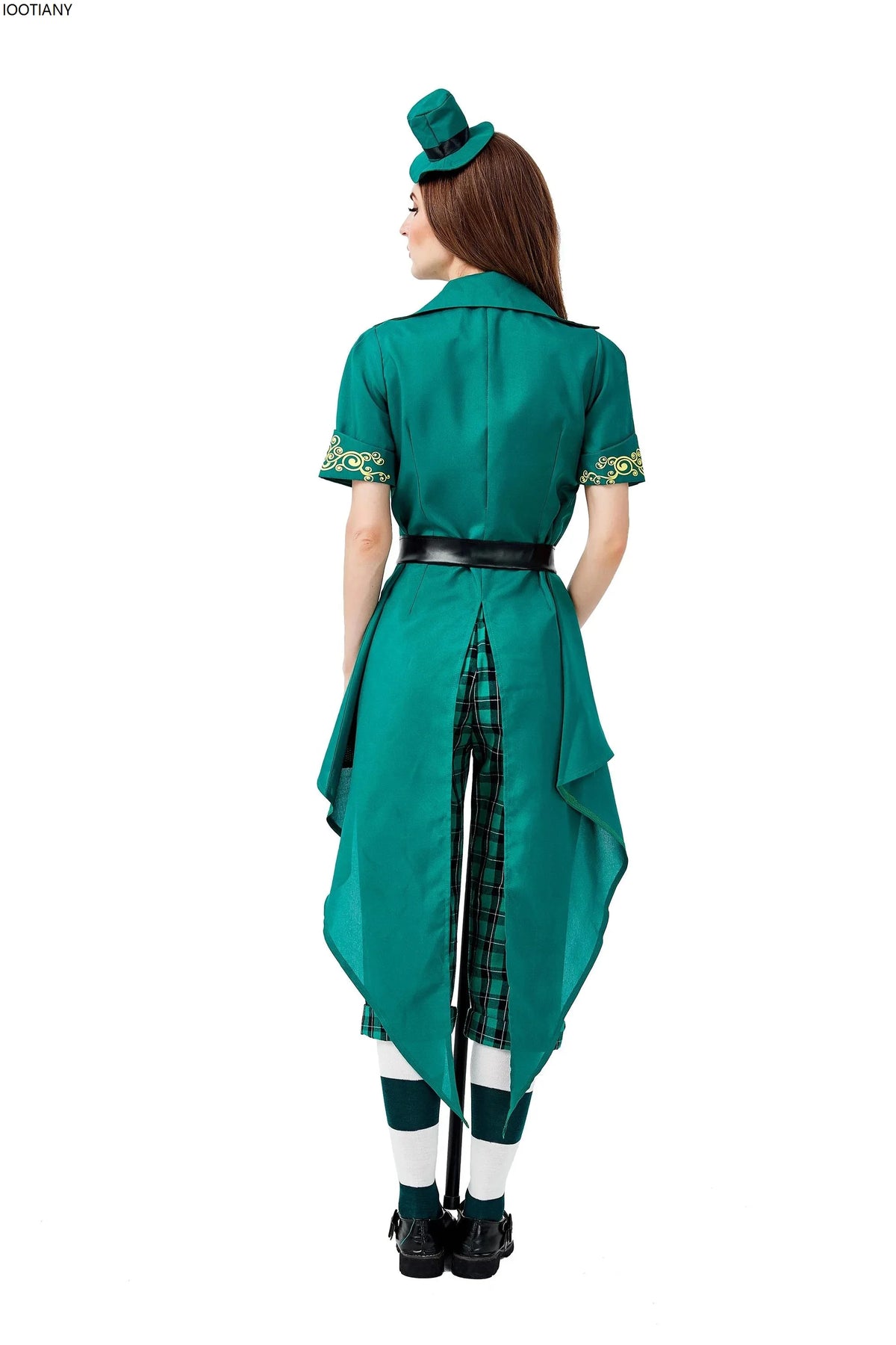Déguisement Lutin Vert Femme – Robe et Chapeau – vue 6