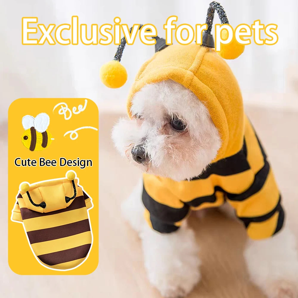 Sweat à Capuche Abeille pour Chien ou Chat – vue 2