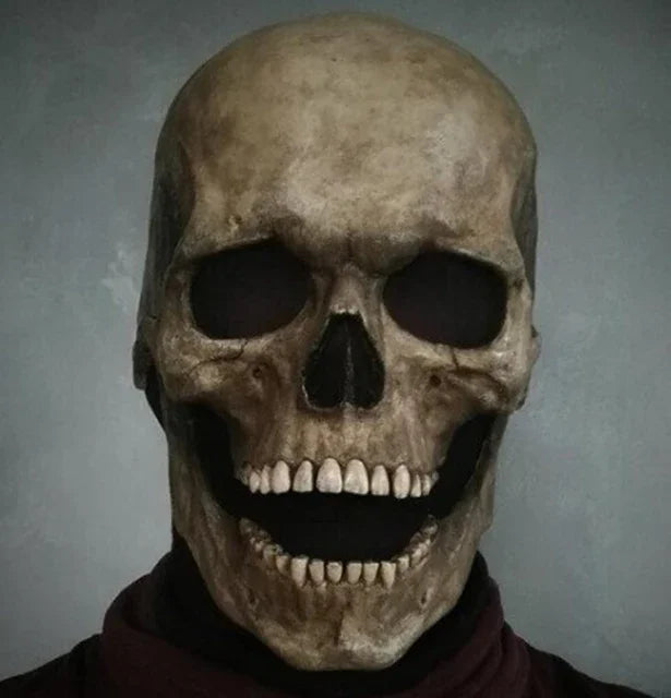 Masque Crâne Intégral en Latex à Mâchoire Mobile – vue 6