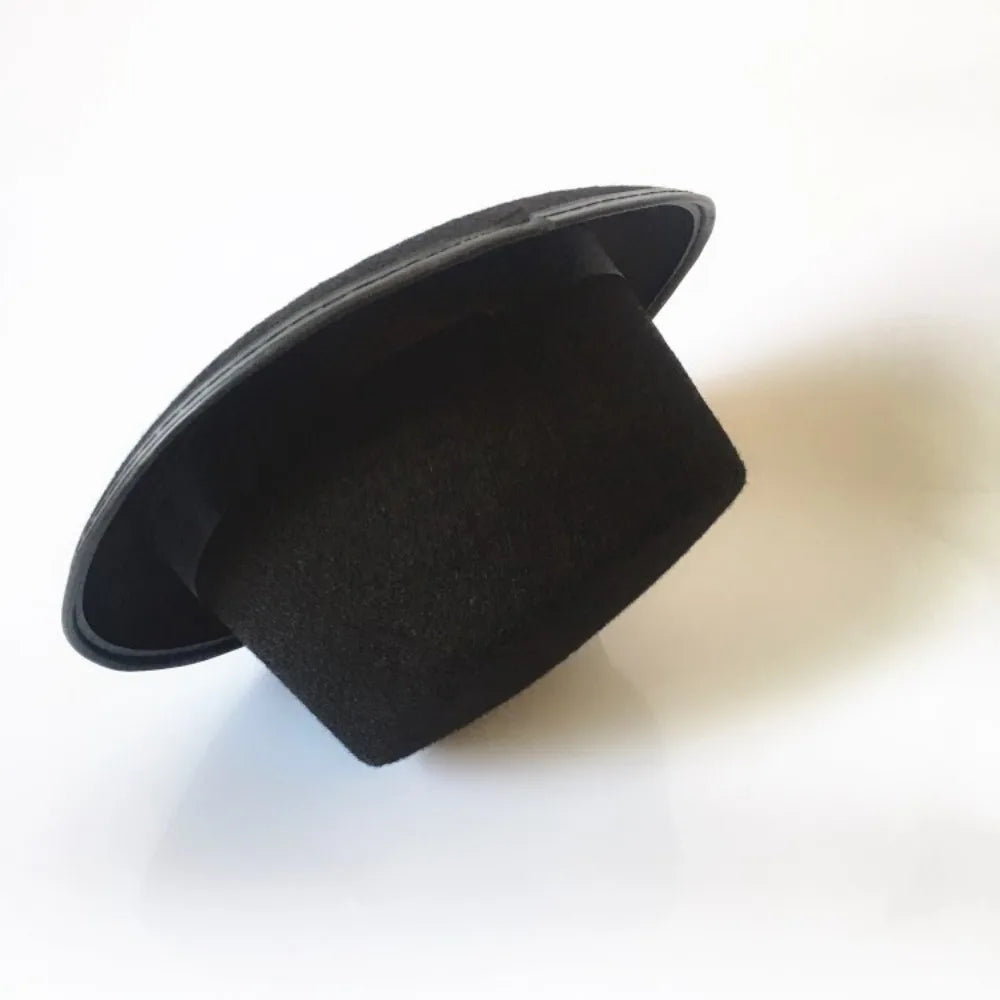 Chapeau Haut-de-Forme Noir Pliable – Magicien et Gentleman – vue 3