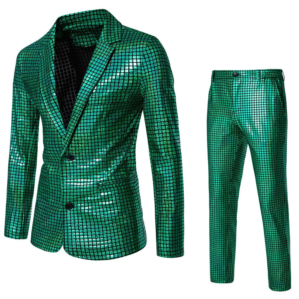 Combinaison Paillettes Disco Homme – vue 9