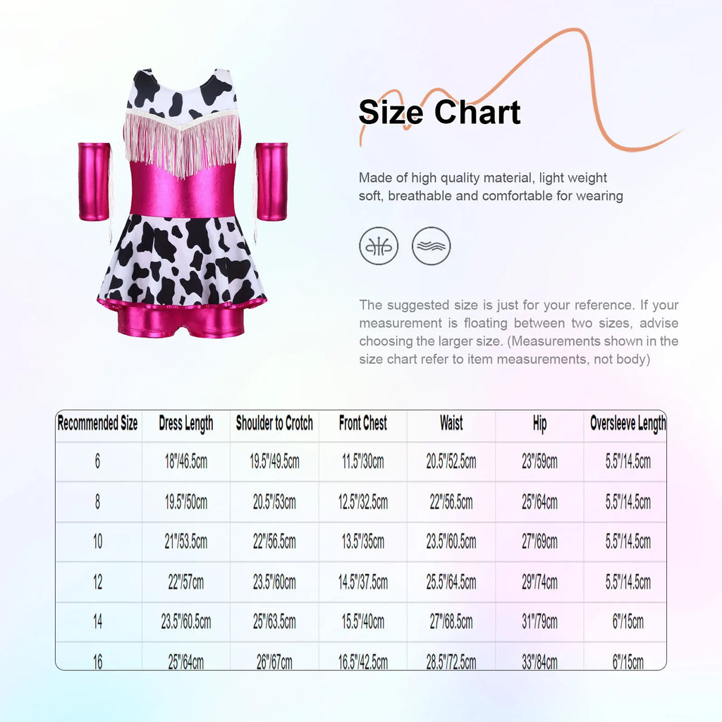 Déguisement Cowgirl Fille Métallisé avec Chapeau et Bandana – vue 5