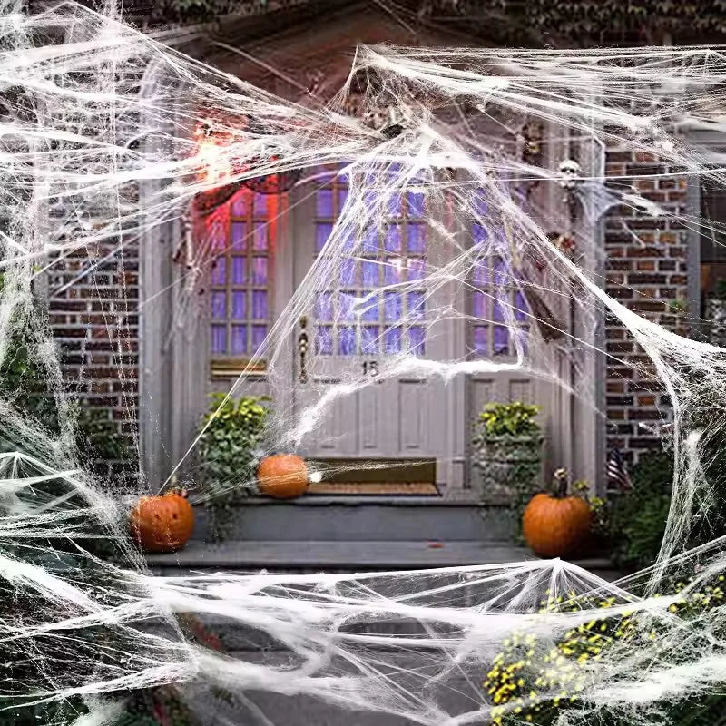 Toile d'araignée décorative extensible Halloween – 6 couleurs – vue 2
