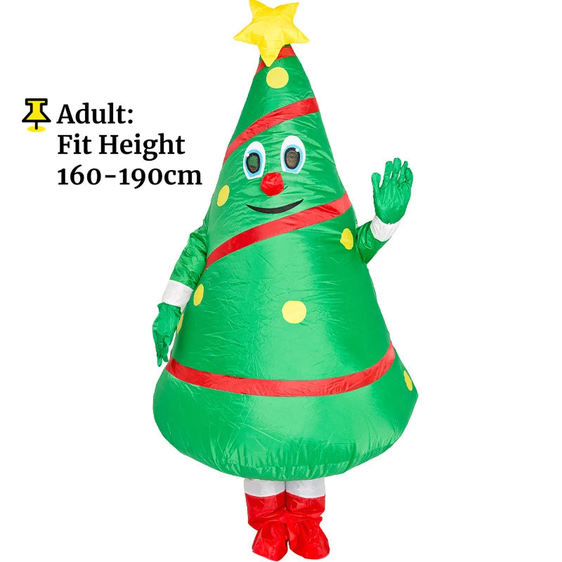 Déguisement Gonflable Sapin de Noël Adulte – vue 7