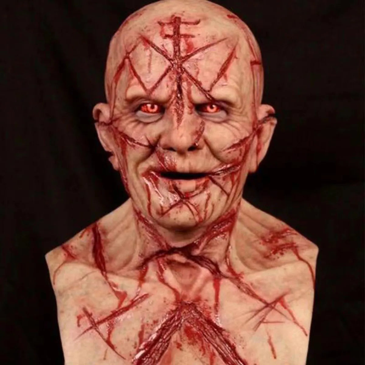 Masque Tueur Ensanglanté en Latex – vue 4