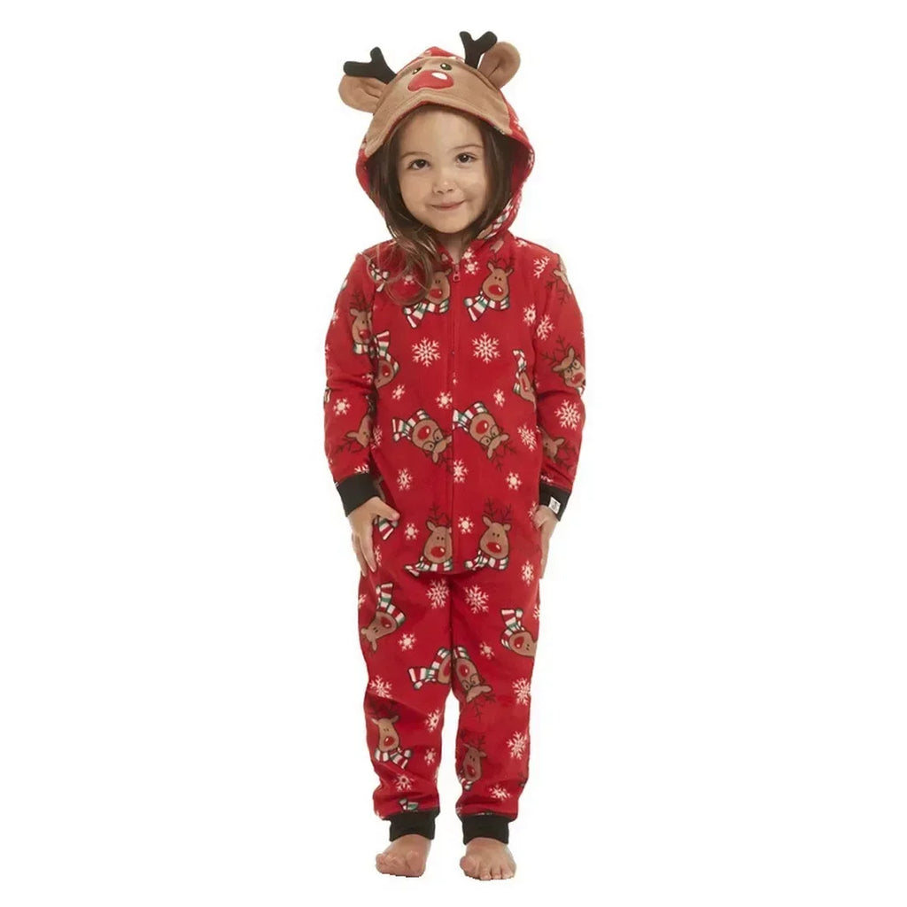Combinaison Famille Élan de Noël - Pyjama à Capuche – vue 5