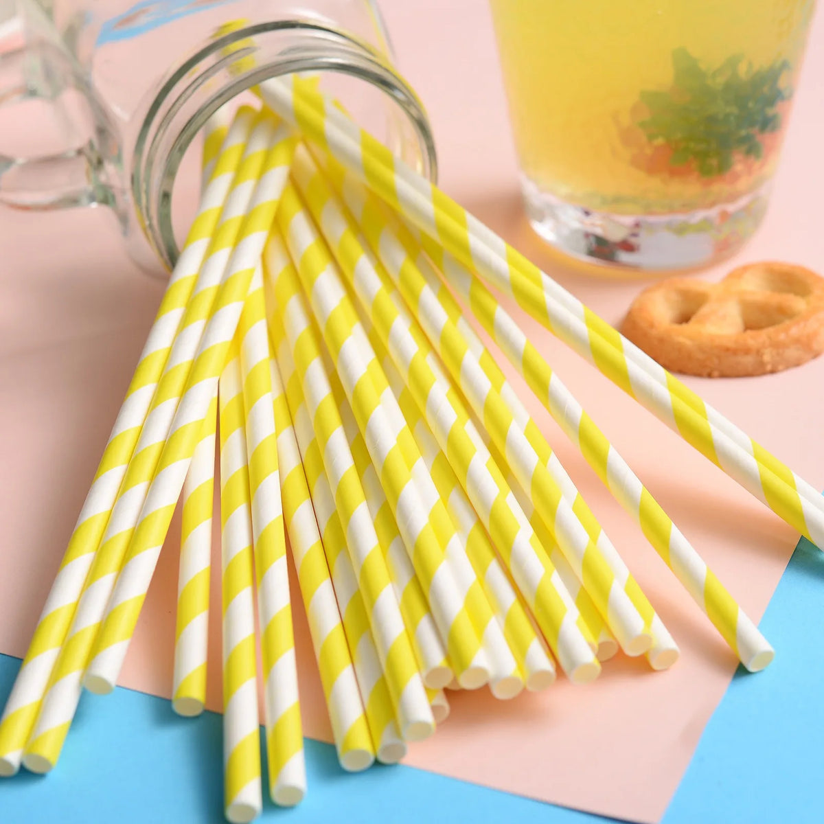 Pailles en Papier Colorées - Lot de 25