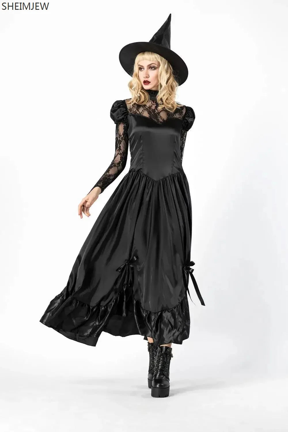 Robe Sorcière en Dentelle Sexy – vue 2