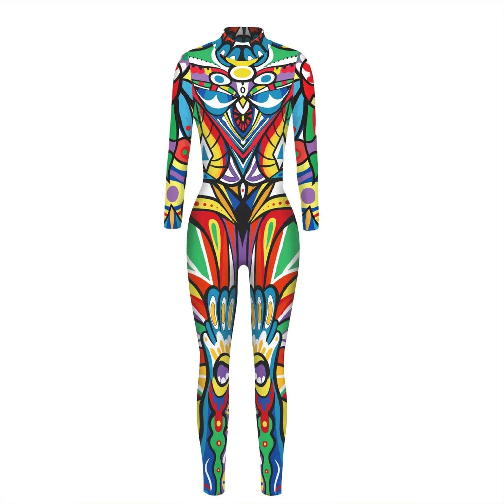 Body Tigre Camouflage Coloré Femme – vue 2