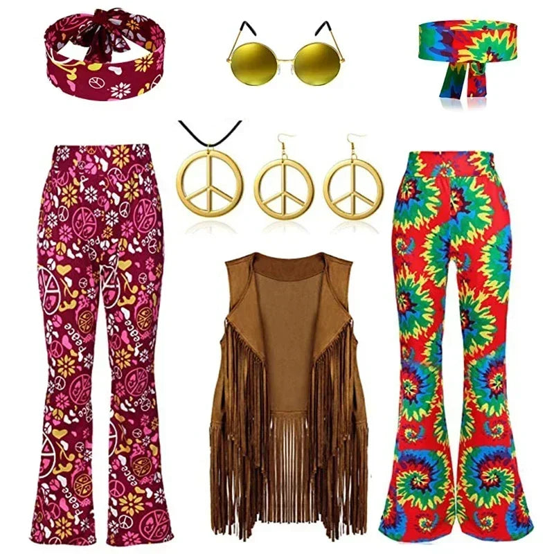 Gilet Hippie à Franges Peace & Love Femme – vue 5