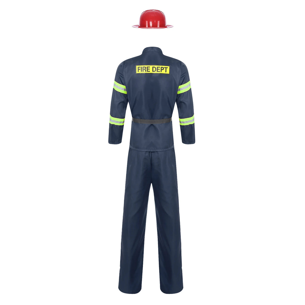 Déguisement Pompier Héros Homme – Casque, Veste et Pantalon – vue 4