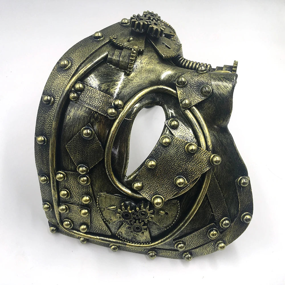 Demi-Masque Fantôme Steampunk Homme – vue 2