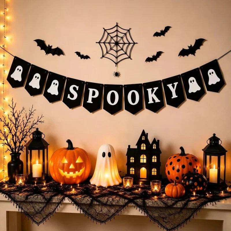 Guirlande Bannière en Feutrine Halloween - Fanions Décoratifs – vue 11