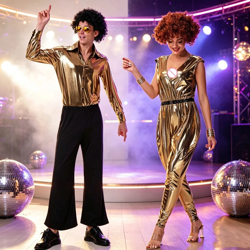 Déguisement Couple Disco Années 70 – Tenues de Soirée