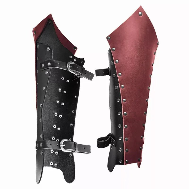 Jambières Chevalier Viking en Simili Cuir – vue 2