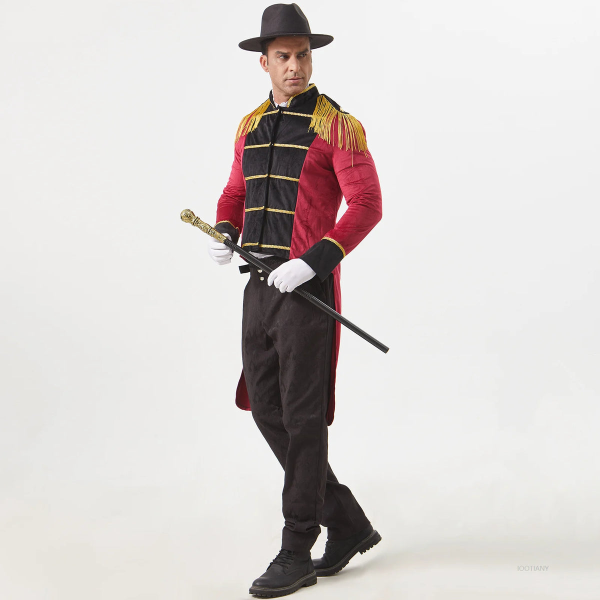 Costume Monsieur Loyal Homme – Veste Queue-de-Pie à Pampilles – vue 2