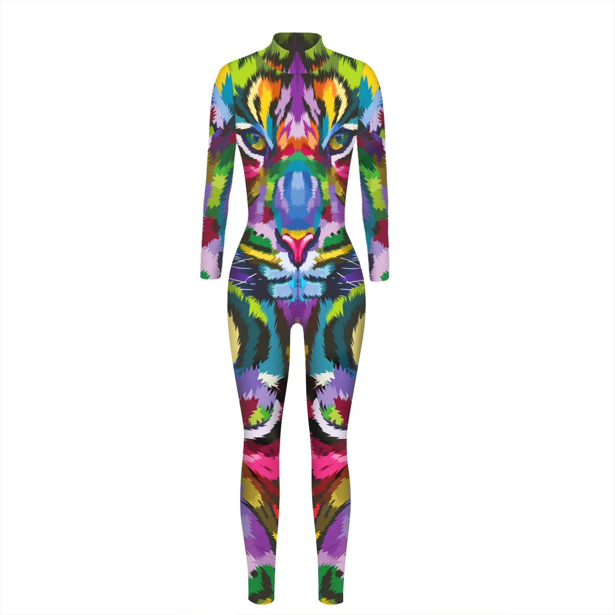 Body Tigre Camouflage Coloré Femme – vue 7