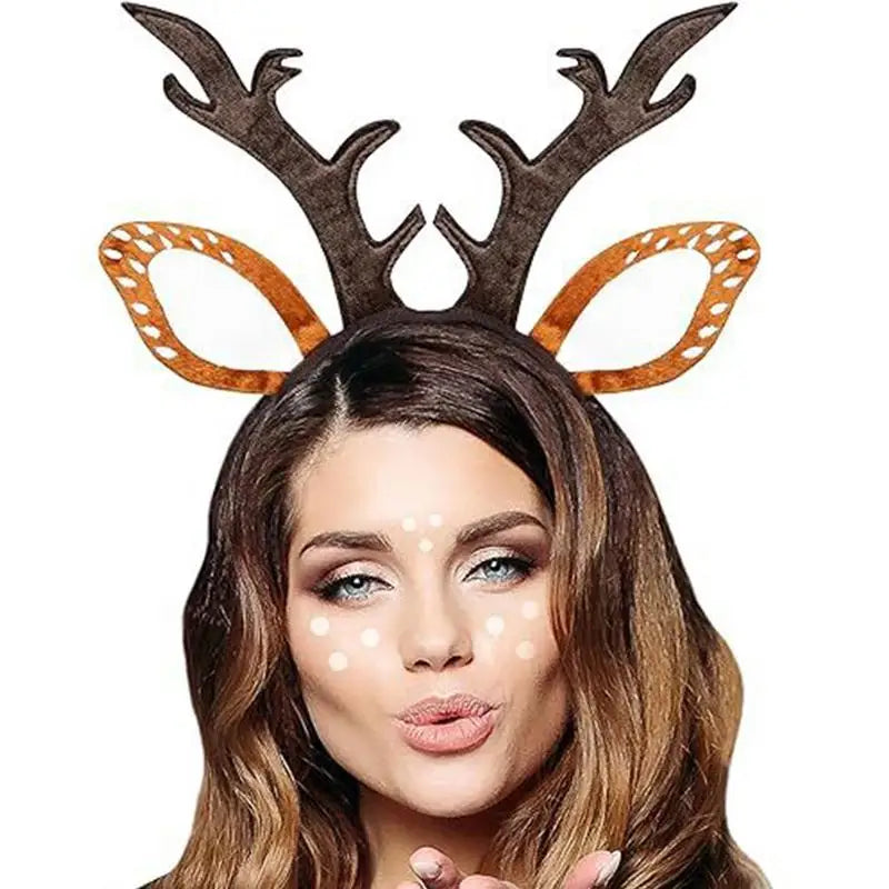 Serre-tête Oreilles et Bois de Renne - Accessoire Déguisement Noël – vue 5